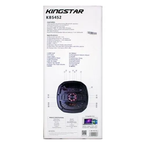 اسپیکر بلوتوثی KingStar KBS452