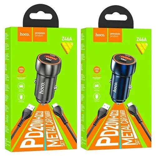 شارژر فندکی هوکو | توان خروجی 20 وات | Hoco Z46A Type-c Car Charger