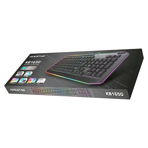 کیبورد سیمی کینگ استار | Keyboard KB165G | 131 key & RGB