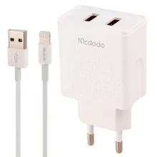 شارژر دیواری مک دودو |توان خروجی 12 وات | McDodo CH-3970 Lightning Cable